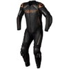 RST RST S1 CE Mens Leather Suit Black Grey Neon Orange - Thumbnail 1