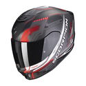 Exo 391 Helmet Haut Black Silver Red