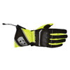 Oxford Products Montreal 1 Black Fluo Yellow Motorcycle Gloves Back                                                                                                                                                                                            