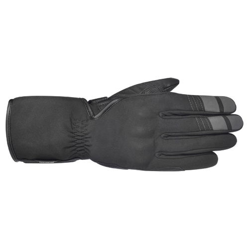 Oxford Products Ottawa 1 Stealth Black Motorcycle Gloves Back                                                                                                                                                                                                  