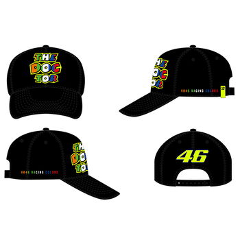 VR46 Cap - Stripes Black