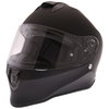Vcan V151 Matt Black Full Face Motorcycle Helmet Front Left                                                                                                                                                                                                    