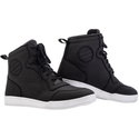 HiTop Moto Sneaker Ladies Boots Black Leather