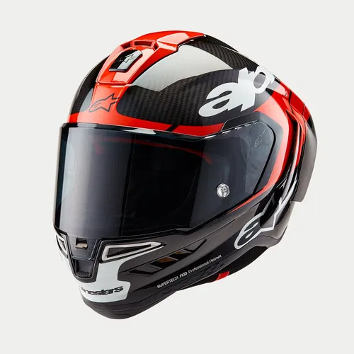 Alpinestars Supertech R10 Helmet Element Black Carbon Red White