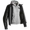 Segura Style Black Leather Motorcycle Jacket Open                                                                                                                                                                                                              