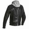 Segura Style Black Leather Motorcycle Jacket Back                                                                                                                                                                                                              