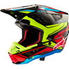 Alpinestars Alpinestars S-M5 Action 2 EC 22.06 Helmet Black Yellow Fluo Bright Red Glossy - Thumbnail 1