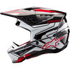 Alpinestars Alpinestars S-M5 Action 2 EC 22.06 Helmet Black White Bright Red Glossy - Thumbnail 3