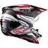 Alpinestars Alpinestars S-M5 Action 2 EC 22.06 Helmet Black White Bright Red Glossy - Thumbnail 6