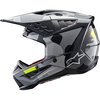 Alpinestars Alpinestars S-M5 Rover 2 EC 22.06 Helmet Dark Grey Yellow Fluo Glossy - Thumbnail 2