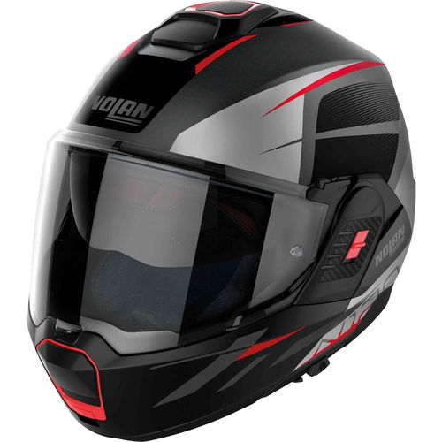 Nolan N120-1 Nightlife Helmet Flat Lava Red 025