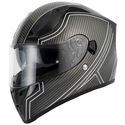 H128 Carbon Wrap Helmet Vector Black White