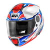 Givi Givi X27 Sector Helmet White Blue Red - Thumbnail 1
