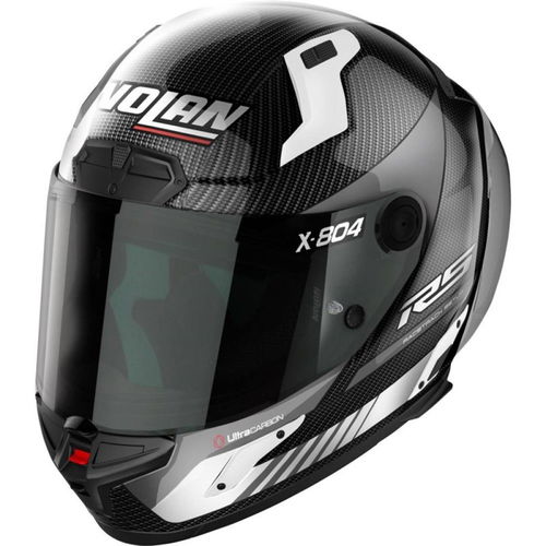 Nolan X-804 RS Ultra Carbon Helmet Hot Lap White 012