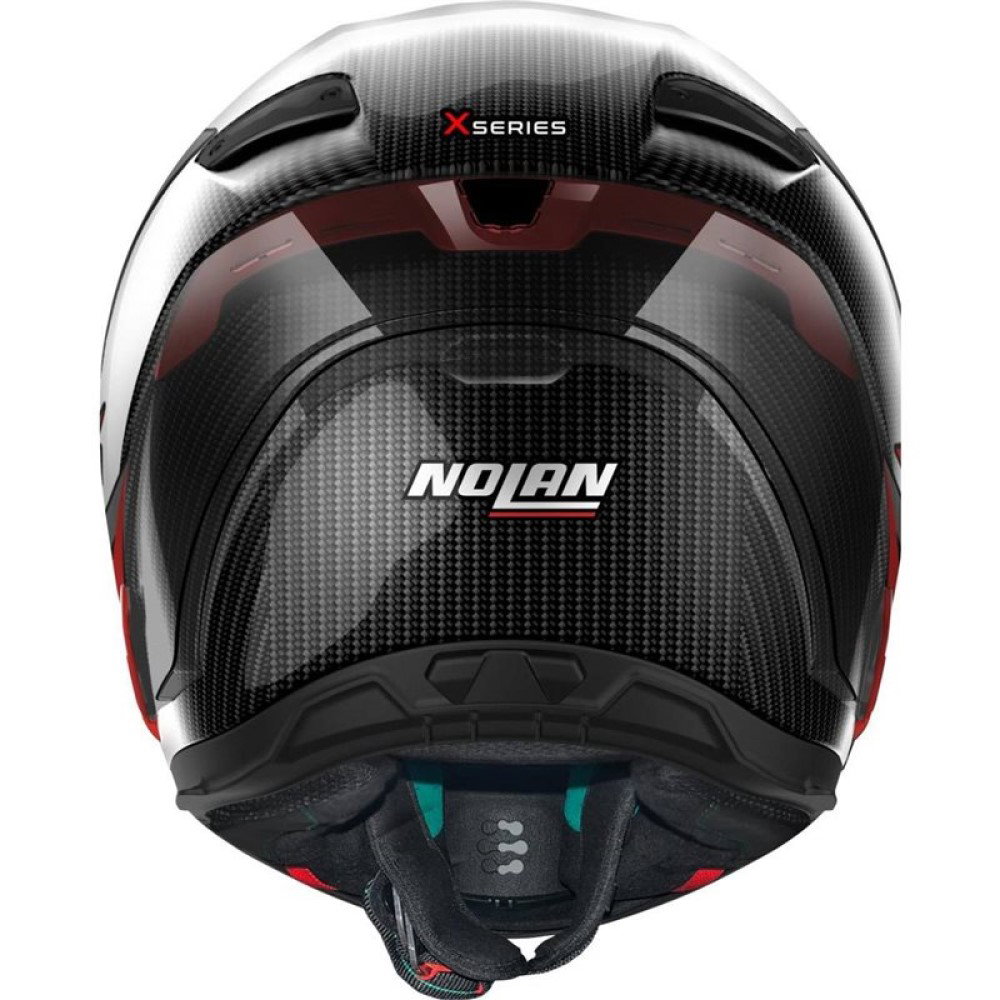 Nolan X-804 RS Ultra Carbon Helmet - Hot Lap Red 013 - FREE