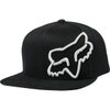 Fox Headers Black Snapback Hat Front                                                                                                                                                                                                                           
