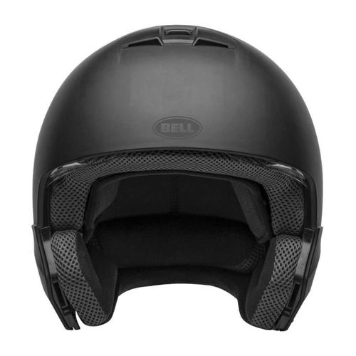 Bell Broozer Matt Black Full Face Motorcycle Helmet Front                                                                                                                                                                                                      