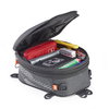 Kappa 5-7ltr Mini Dark Grey Expandable Motorcycle Tail Bag Inside                                                                                                                                                                                              