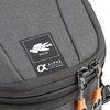 Kappa 5-7ltr Mini Dark Grey Expandable Motorcycle Tail Bag Zips Detail                                                                                                                                                                                         