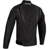 Bering Guardian Black White Silver Textile Motorcycle Jacket Back                                                                                                                                                                                              