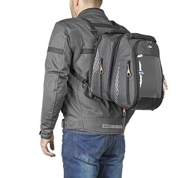 Kappa 20-40ltr Dark Grey Double Motorcycle Tankbag As Backpack