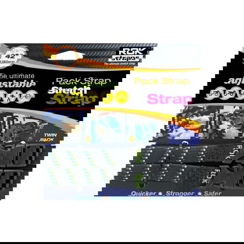 ROK Pack Adj Strap 2pk Black Blue Green