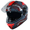 Frank Thomas Frank Thomas FT62 SV Arachno Helmet Grey Red - Thumbnail 2