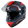 Frank Thomas Frank Thomas FT62 SV Arachno Helmet Grey Red - Thumbnail 3