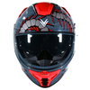 Frank Thomas Frank Thomas FT62 SV Arachno Helmet Grey Red - Thumbnail 4