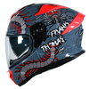 Frank Thomas Frank Thomas FT62 SV Arachno Helmet Grey Red - Thumbnail 5