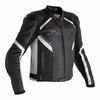 RST RST Sabre Airbag CE Leather Jacket Black Black White - Thumbnail 1