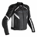 Sabre Airbag CE Leather Jacket Black Black White
