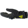 Dainese Avila D-Dry Black Fluo Yellow Motorcycle Gloves Thumb Side                                                                                                                                                                                             