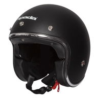 Open Face Classic Helmet Matt Black