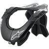 Alpinestars BNS Tech-2 Black Cool Grey Neck Brace Front                                                                                                                                                                                                        