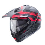 Tourmax X Helmet Sarabe Matt Gun Black Red