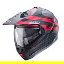 Tourmax X Helmet Sarabe Matt Gun Black Red
