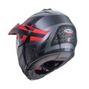 Tourmax X Helmet Sarabe Matt Gun Black Red