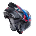 Tourmax X Helmet Sarabe Matt Gun Black Blue Red