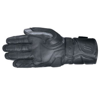 Oxford Products Mondial Long Grey Black Motorcycle Gloves Palm
