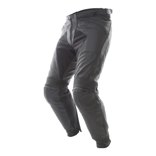 Dainese Pony C2 Black Leather Motorcycle Pants Riding crouch                                                                                                                                                                                                   