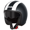 Ace Viper Helmet Matt Black White