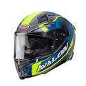 Avalon X Optic Helmet Matt Grey Blue Yellow