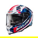 Avalon X Optic Helmet White Blue Red
