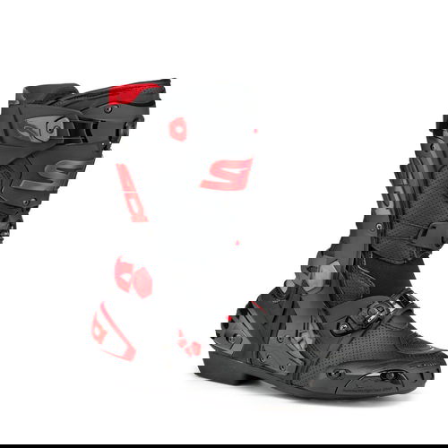 Sidi Rex Air CE Boots Black Red