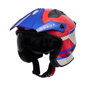 Spada Rock 6 Pilot Helmet Blue White Red