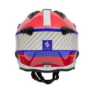Rock 6 Pilot Helmet Blue White Red