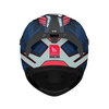MT MT Braker SV Zebra Helmet C7 Matt Black Blue - Thumbnail 2