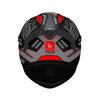 MT MT Braker SV Zebra Helmet B5 Matt Black Red - Thumbnail 3