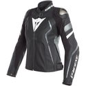 Avro 4 Ladys Leather Jackets Matt Black Anthracite White